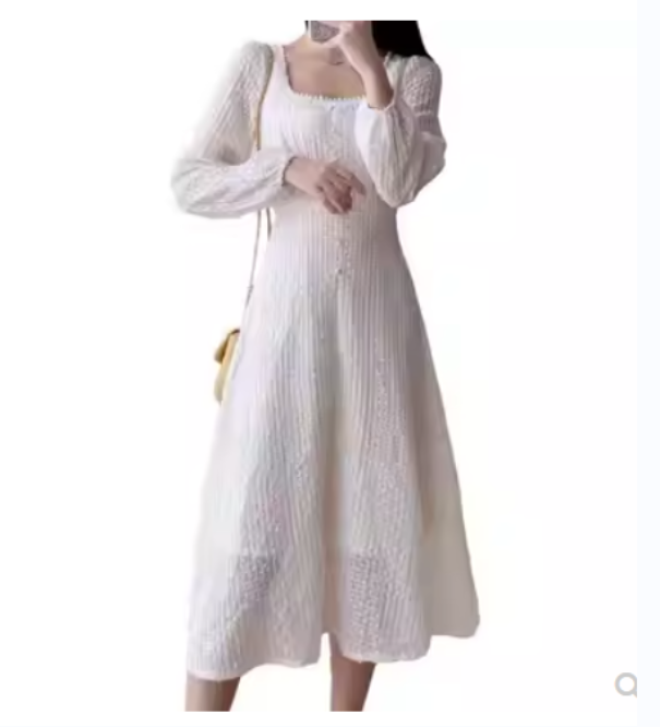 Waist small fragrance dress tide (picture color) (XS-XL) (contact customer service to confirm the shipping size after placing an order)
