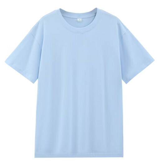 Cotton Women's T-Shirt (260g Sky Blue S-4XL Contact Customer Service to Confirm Shipping Size after Placing an Order)