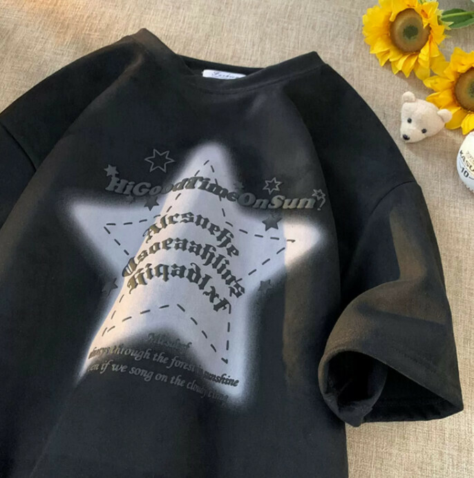 Men's T-shirt with 5 quarters sleeve (black M-3XL) (contact customer service to confirm the shipping size after placing an order)