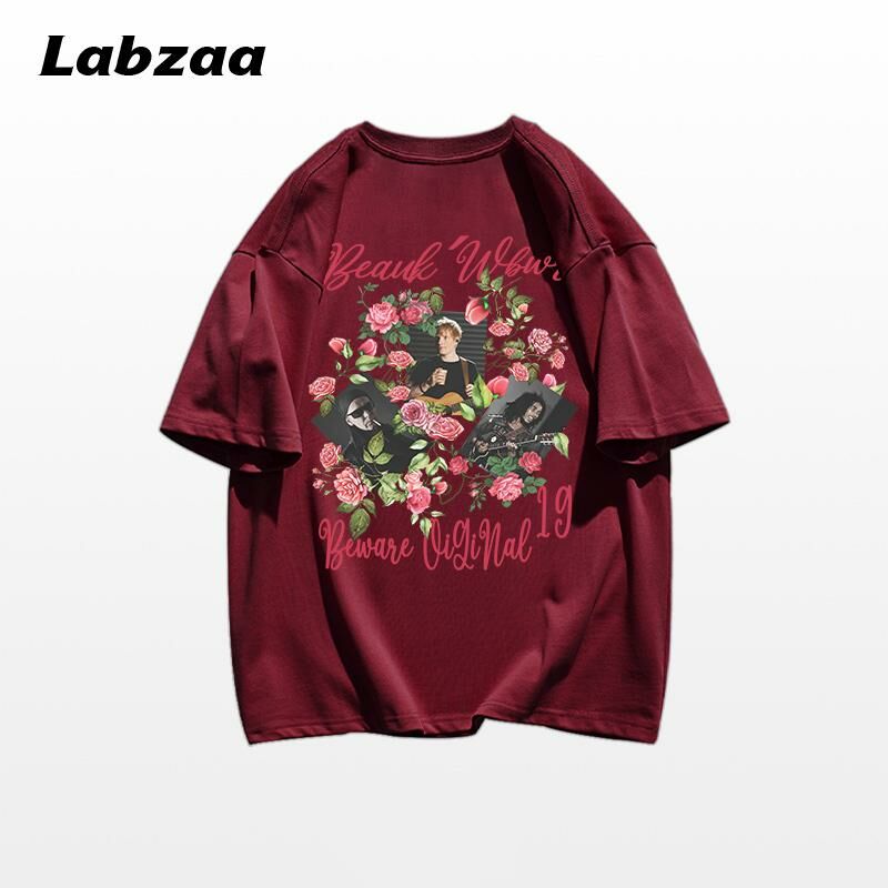 Casual loose short-sleeved T-shirt (M-3XL burgundy) [Please contact customer service to confirm the shipping size after placing an order]