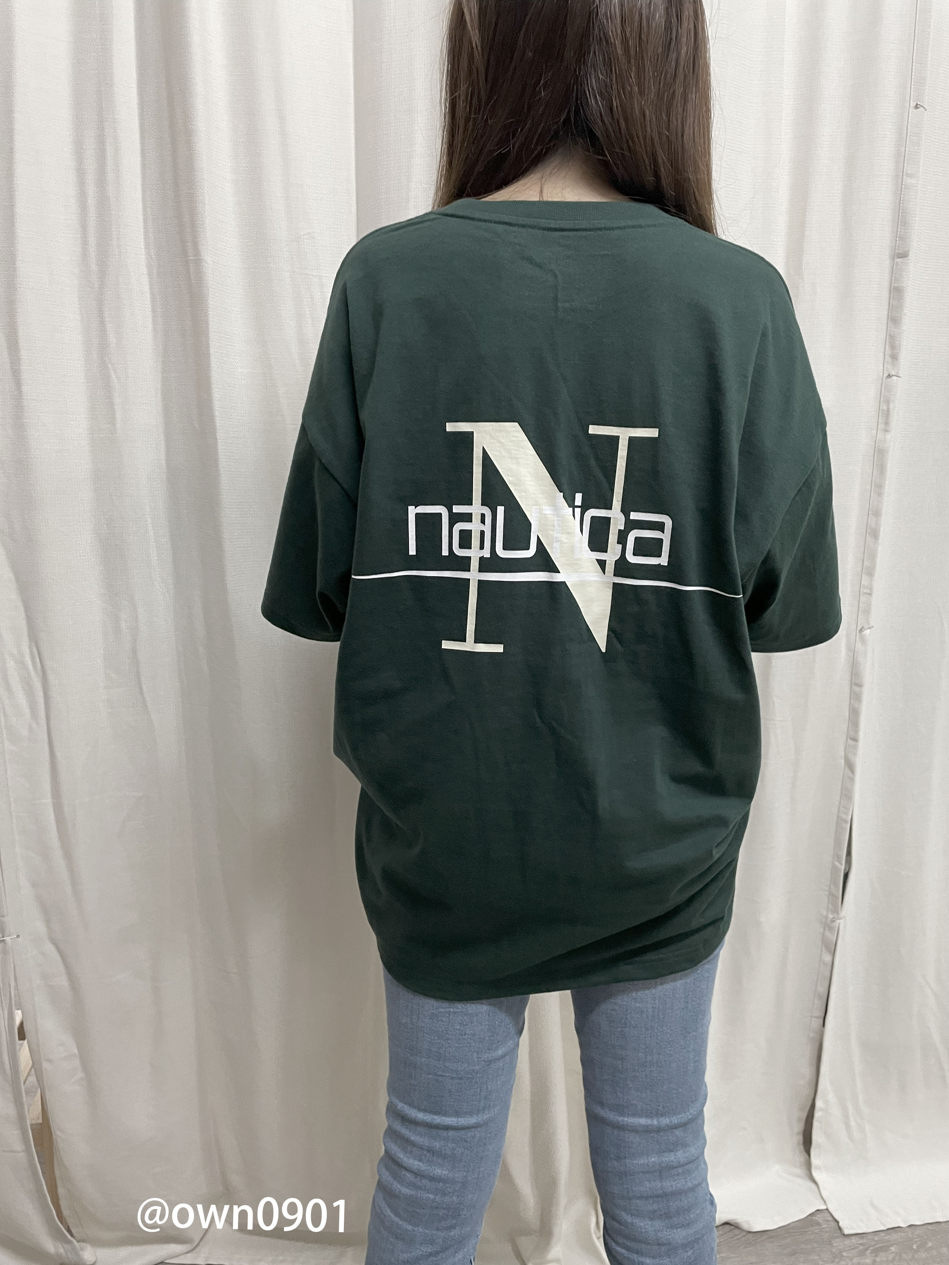 ☆ NAUTICA ☆HORIZON N LOGO TEE 366 Luxury】NAUTICA HORIZON N LOGO TEE 366 短Tee 美式字母短袖白