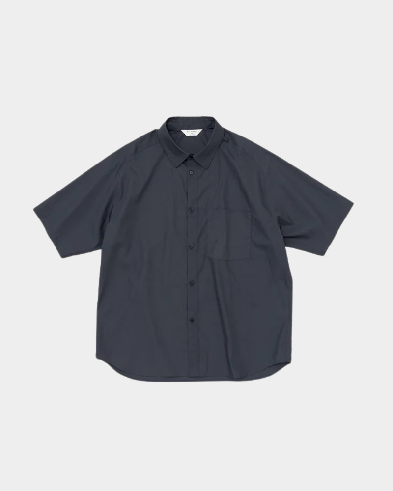 STILL BY HAND - Double saddle sleeve short sleeve shirt