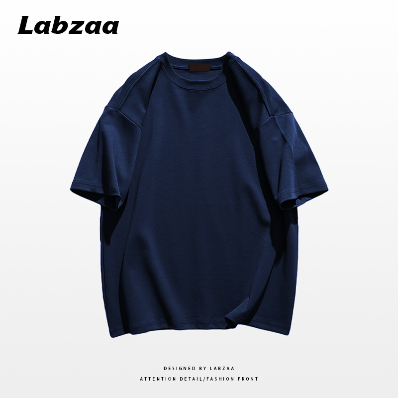 Casual loose short-sleeved T-shirt (M-3XL navy blue) [Please contact customer service to confirm the shipping size after placing an order]