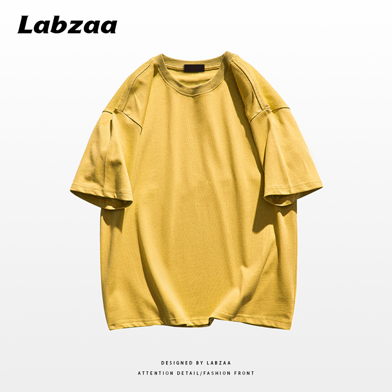 Casual loose short-sleeved T-shirt (M-3XL yellow) [Please contact customer service to confirm the shipping size after placing an order]