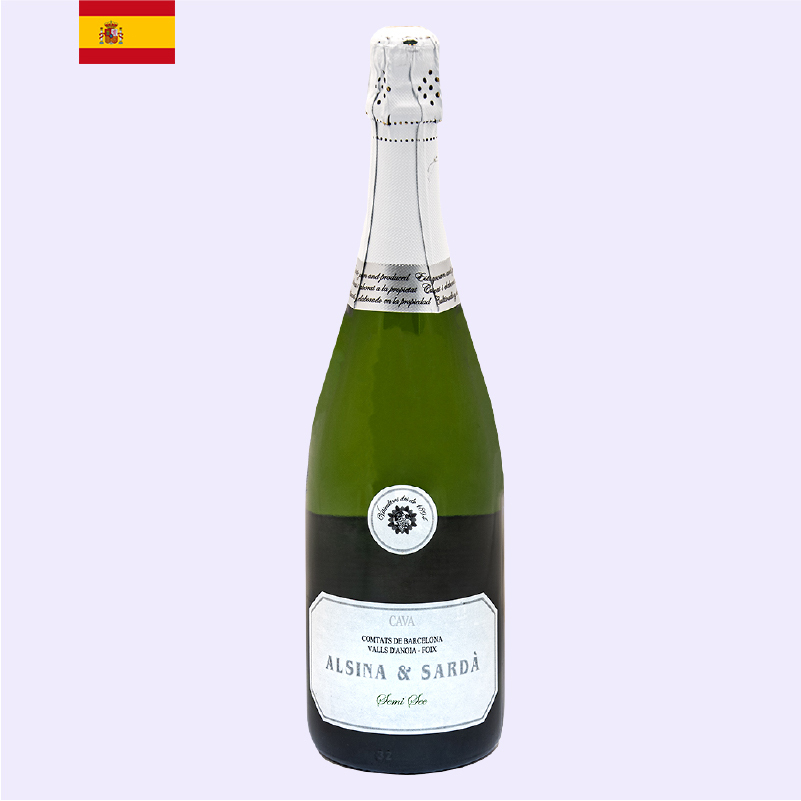 Alsina & Sarda - CAVA Semi Sec 微甜 氣泡酒 Party必備
