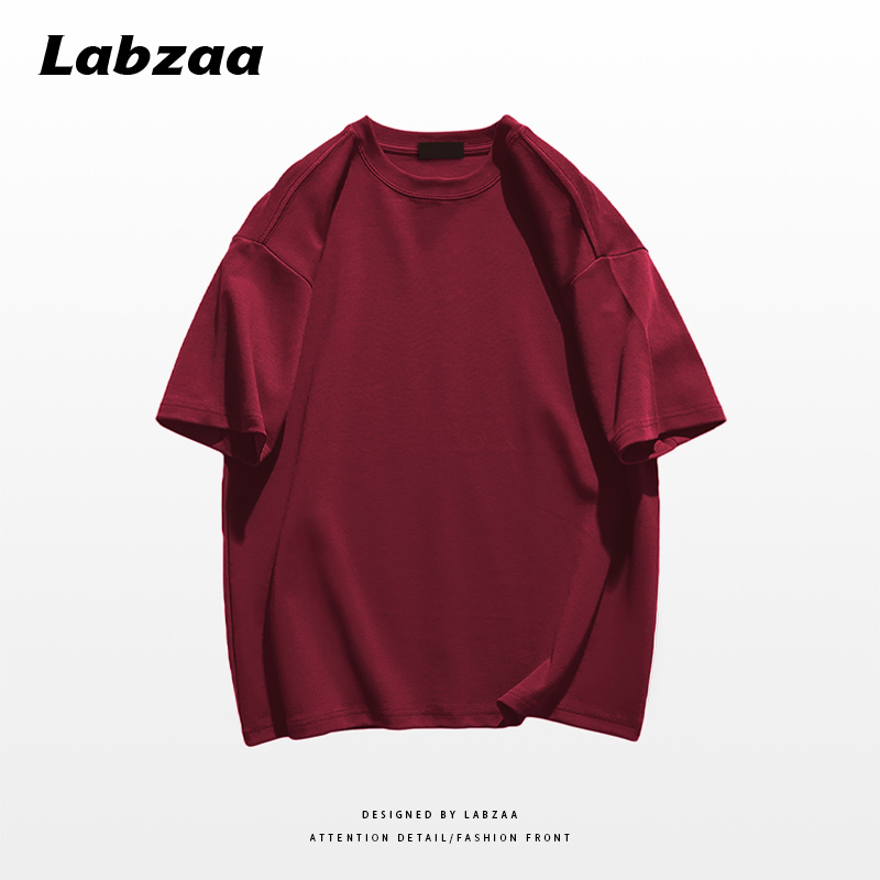 Casual loose short-sleeved T-shirt (M-3XL burgundy) [Please contact customer service to confirm the shipping size after placing an order]