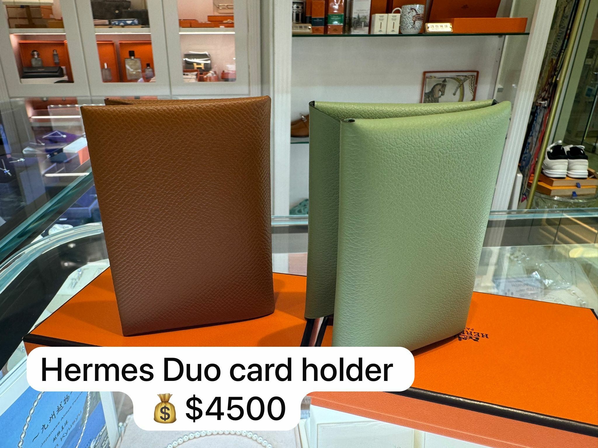 Hermes Calvi Duo Compact card holder