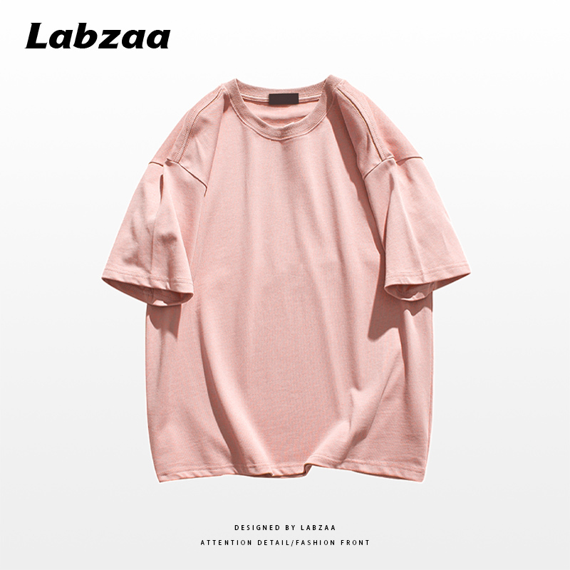 Casual loose short-sleeved T-shirt (M-3XL light pink) [Please contact customer service to confirm the shipping size after placing an order]