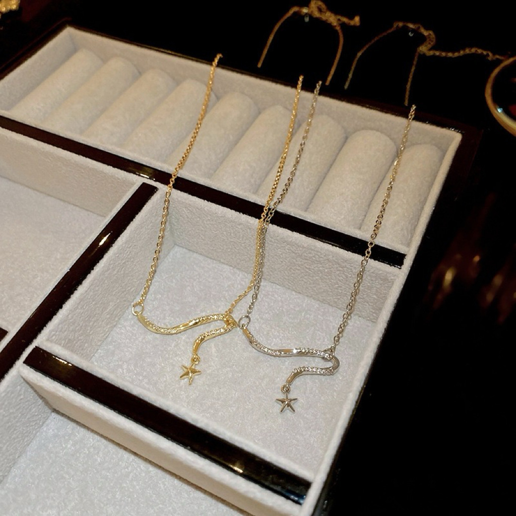 18k氛圍流星墜細項鍊