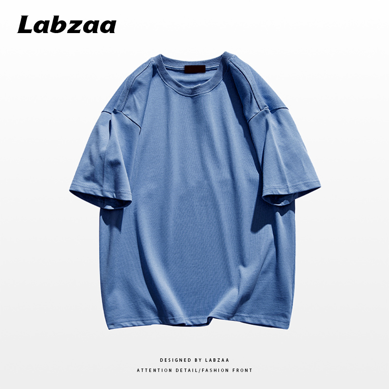 Casual loose short-sleeved T-shirt (M-3XL blue) [Please contact customer service to confirm the shipping size after placing an order]