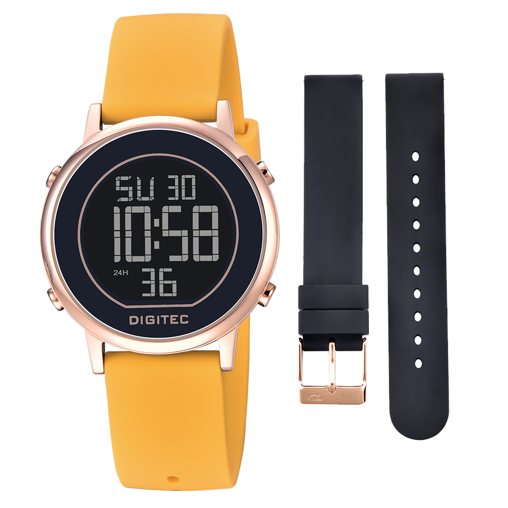 【DIGITEC 數碼科技】DGS-7126T* 多功能EL背光矽膠數位電子錶-