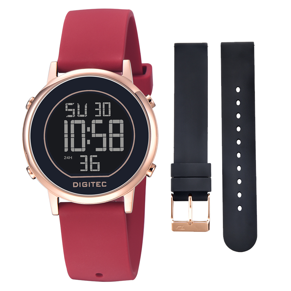 【DIGITEC 數碼科技】DGS-7126T* 多功能EL背光矽膠數位電子錶-