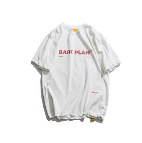 Summer letter print short sleeve T (white) [M-2XL size] [Contact customer service to confirm the shipping size after placing an order]
