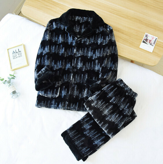 激抵秋冬季加厚珊瑚絨睡衣（HLL灰杉樹）【M-XL碼】【下單後聯絡客服確認發貨尺碼】