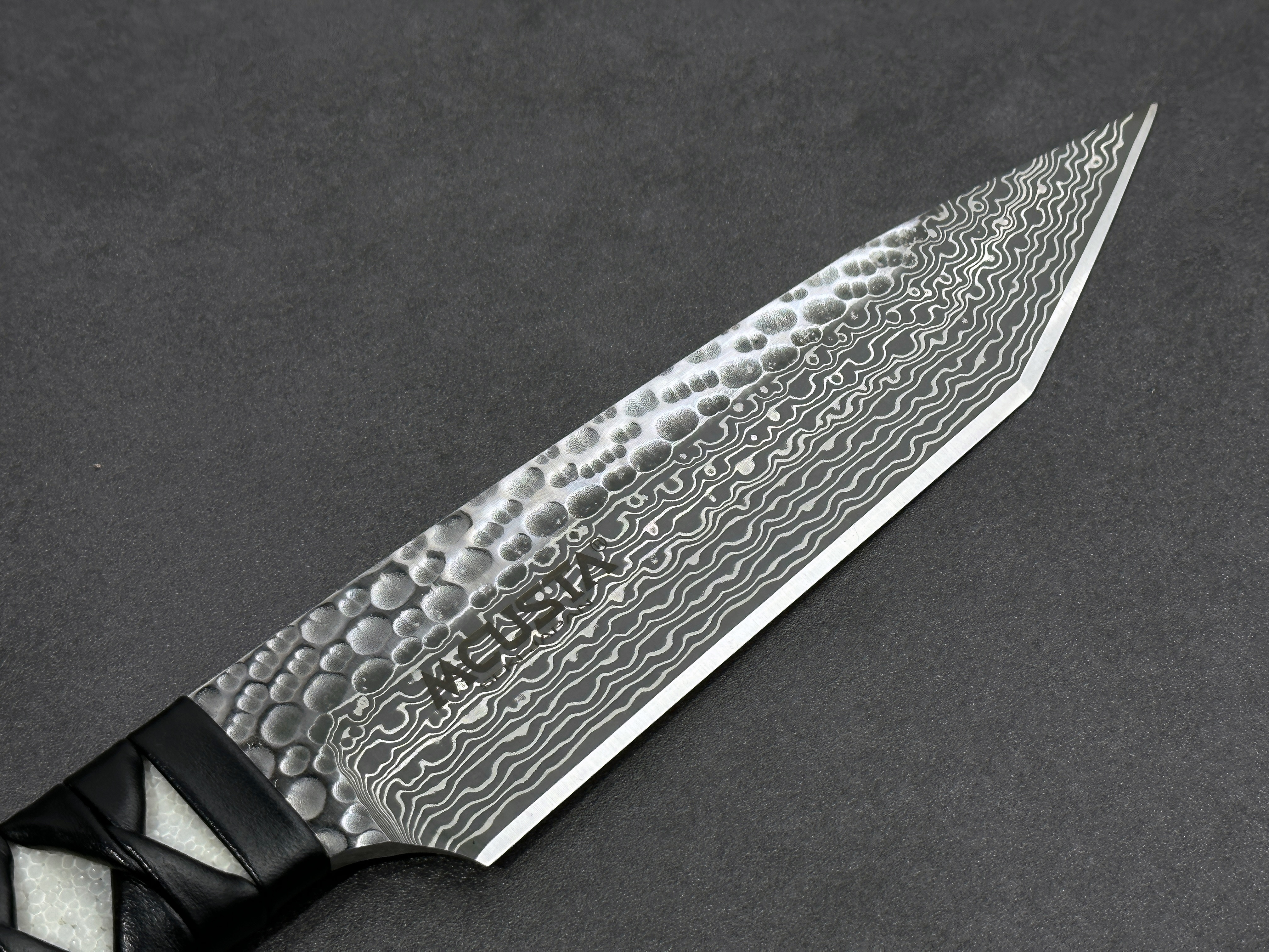 Mcusta Tanto SG2 大馬士革鋼 槌目 短刀 木箱付 鞘付