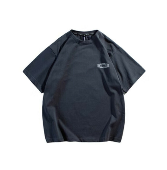Summer letter print loose T (blue) [M-2XL size] [Contact customer service to confirm the shipping size after placing an order]