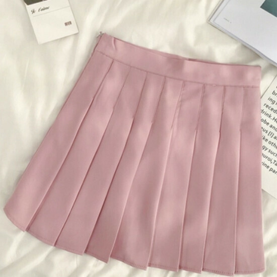 Hot selling pleated skirt [pink (regular style)] [S-XL size] (please contact customer service to confirm the delivery size after placing the order)