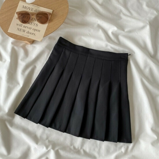 Hot selling pleated skirt [Black (regular style)] [S-XL size] (please contact customer service to confirm the delivery size after placing the order)