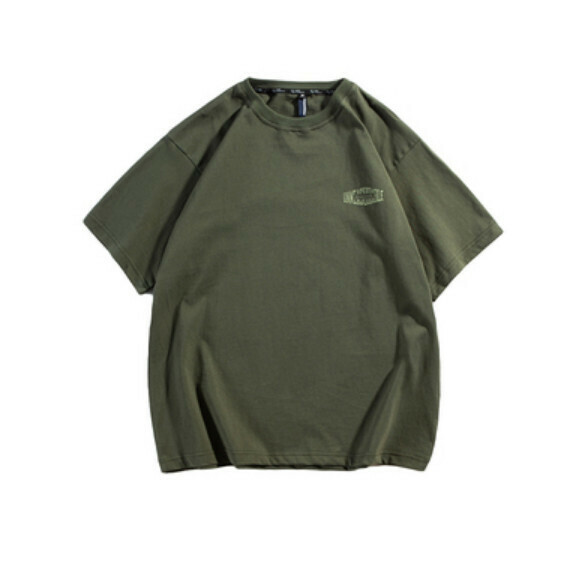Summer letter print loose T (green) [M-2XL size] [Contact customer service to confirm the shipping size after placing an order]