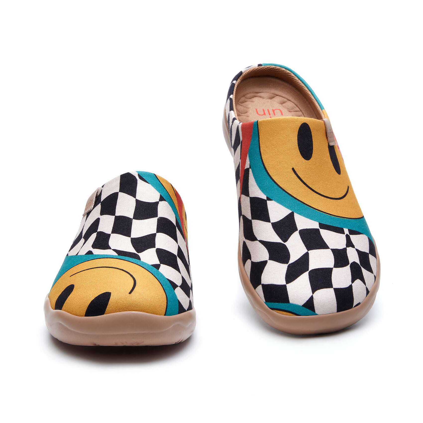 【 Uin 】西班牙原創設計 | 自然笑 半拖 女鞋 彩繪鞋 休閒鞋 懶人鞋