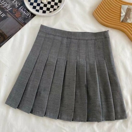 Hot Selling Pleated Skirt [Flower Gray (Regular Style)] [S-XL] (Please contact customer service to confirm the delivery size after placing the order)