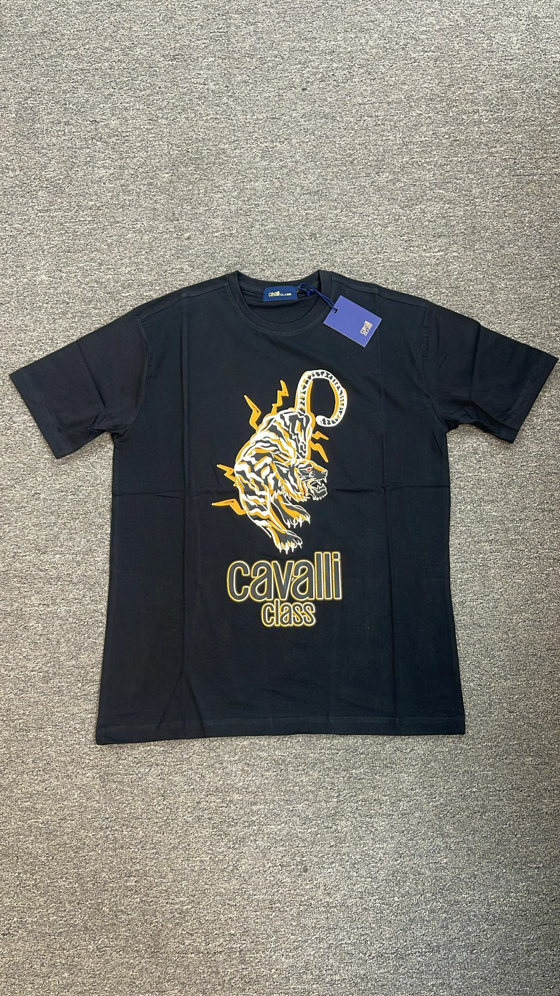 【直播】Cavalli L050911 老虎短袖上衣 (黑色)