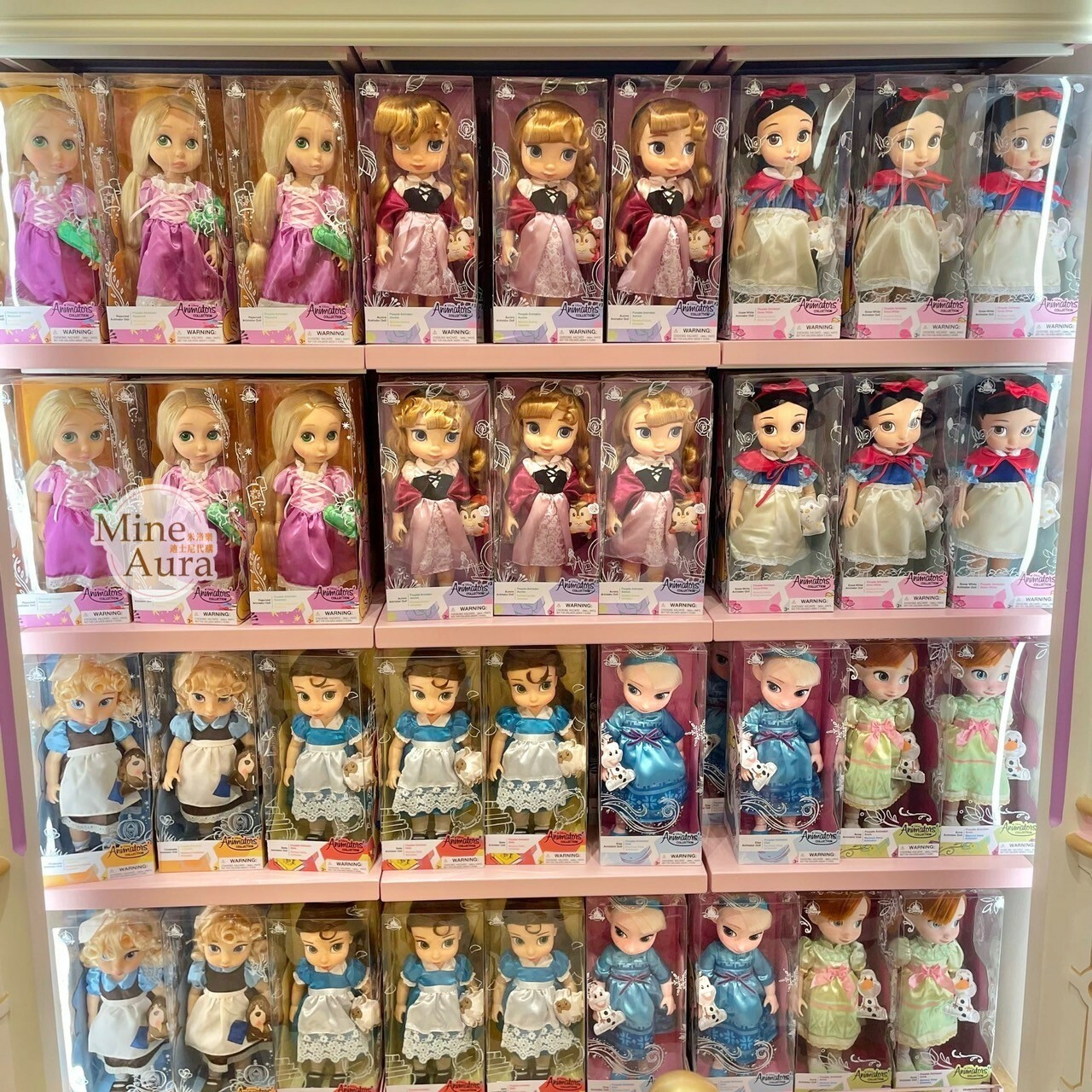 漫畫家公主系列 童年造型 艾莎 Elsa 沙龍娃娃 冰雪奇緣 Frozen -上海迪士尼樂園