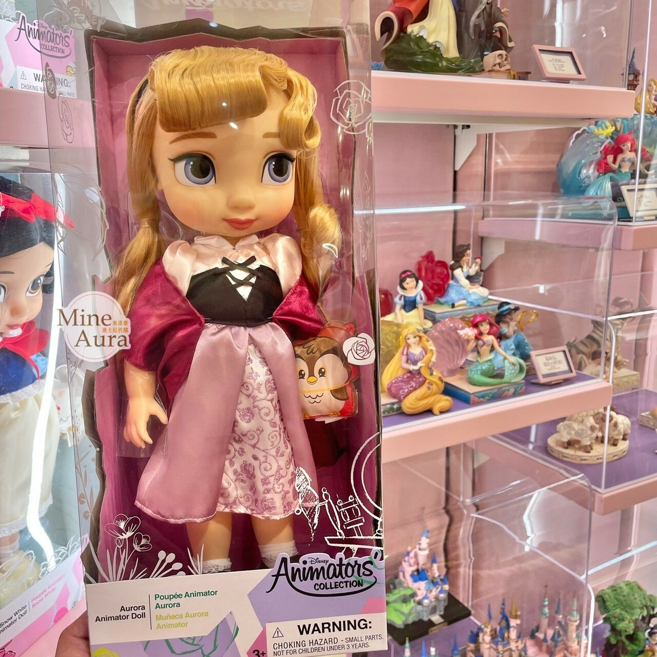 漫畫家公主系列 童年造型 奧蘿兒公主 Aurora 沙龍娃娃 睡美人 Sleeping Beauty -上海迪士尼樂園