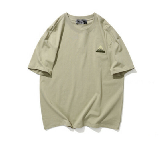 新款夏季寬鬆短袖T卹（灰綠色）【M-3XL碼】【下單後聯絡客服確認發貨尺碼】