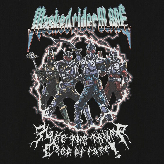 231058 Pbandai 預訂2025/8月 東映ヒーローTシャツ　仮面ライダー剣（ブレイド）　アメコミ風デザイン　４人柄