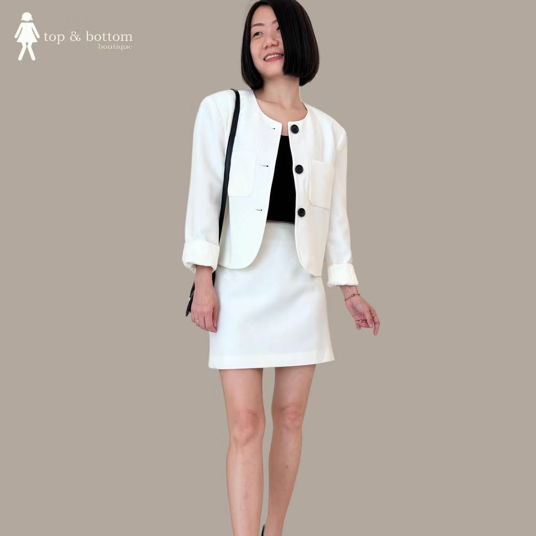 SOLID HIGH WAIST SHORT SKIRT