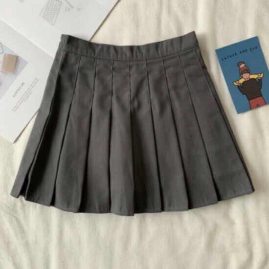 Hot Selling Plaid Pleated Skirt [Dark Gray] [S-XL] (Please contact customer service to confirm the delivery size after placing the order)