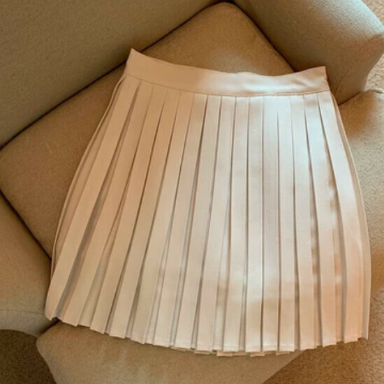Hot Selling Pleated Skirt [Apricot] [Size S-L] (please contact customer service to confirm the delivery size after placing the order)