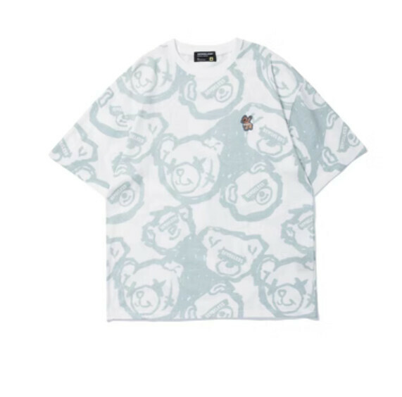 Retro loose short-sleeved T (white) [S-3XL size] [Contact customer service to confirm the shipping size after placing an order]