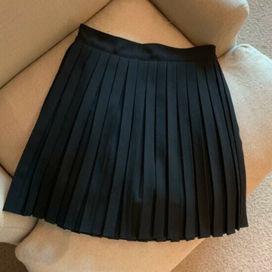 Hot Selling Pleated Skirt [Black] [Size S-L] (Please contact customer service to confirm the delivery size after placing the order)