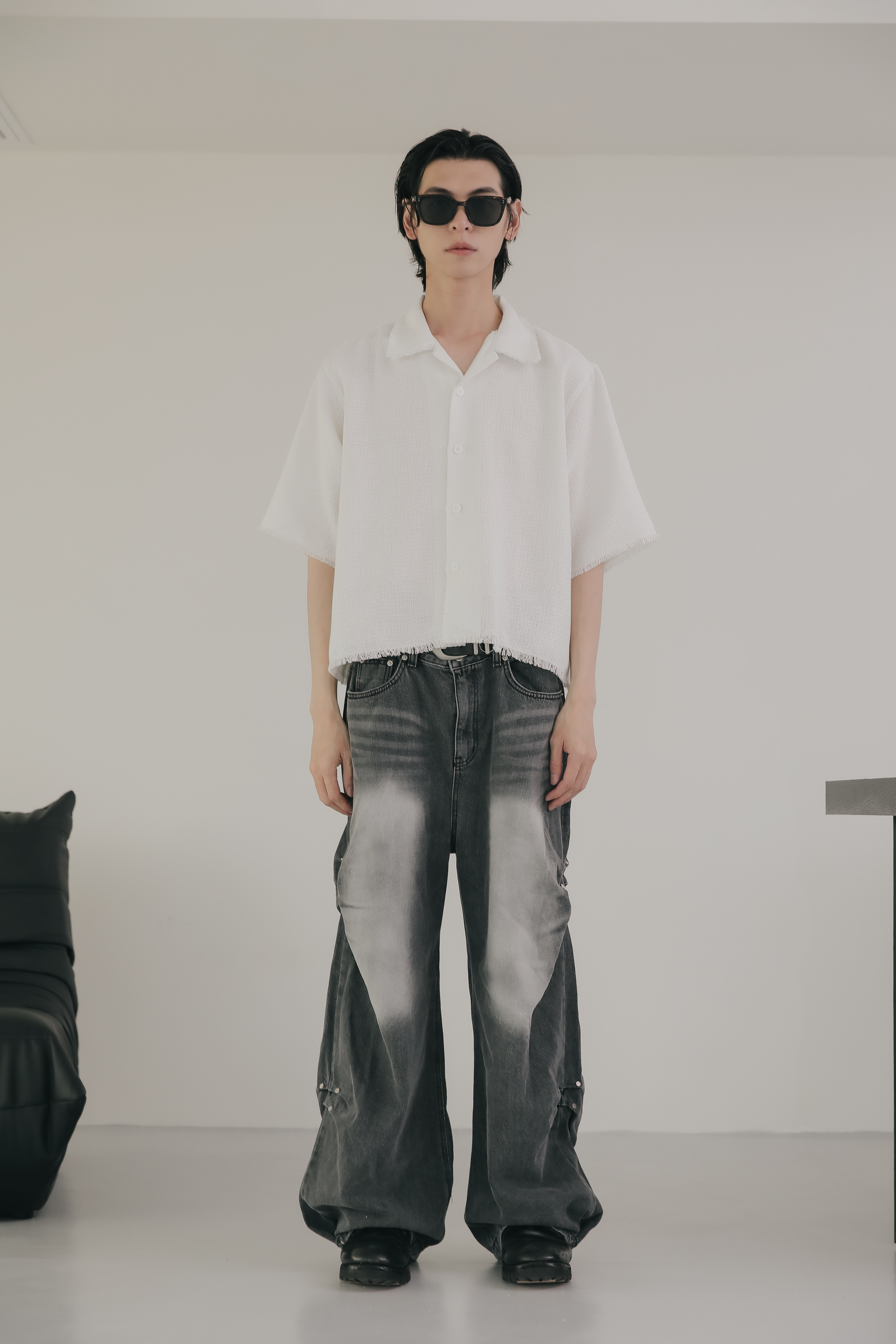 Garden Linen Tweed Shirt #短襯衫