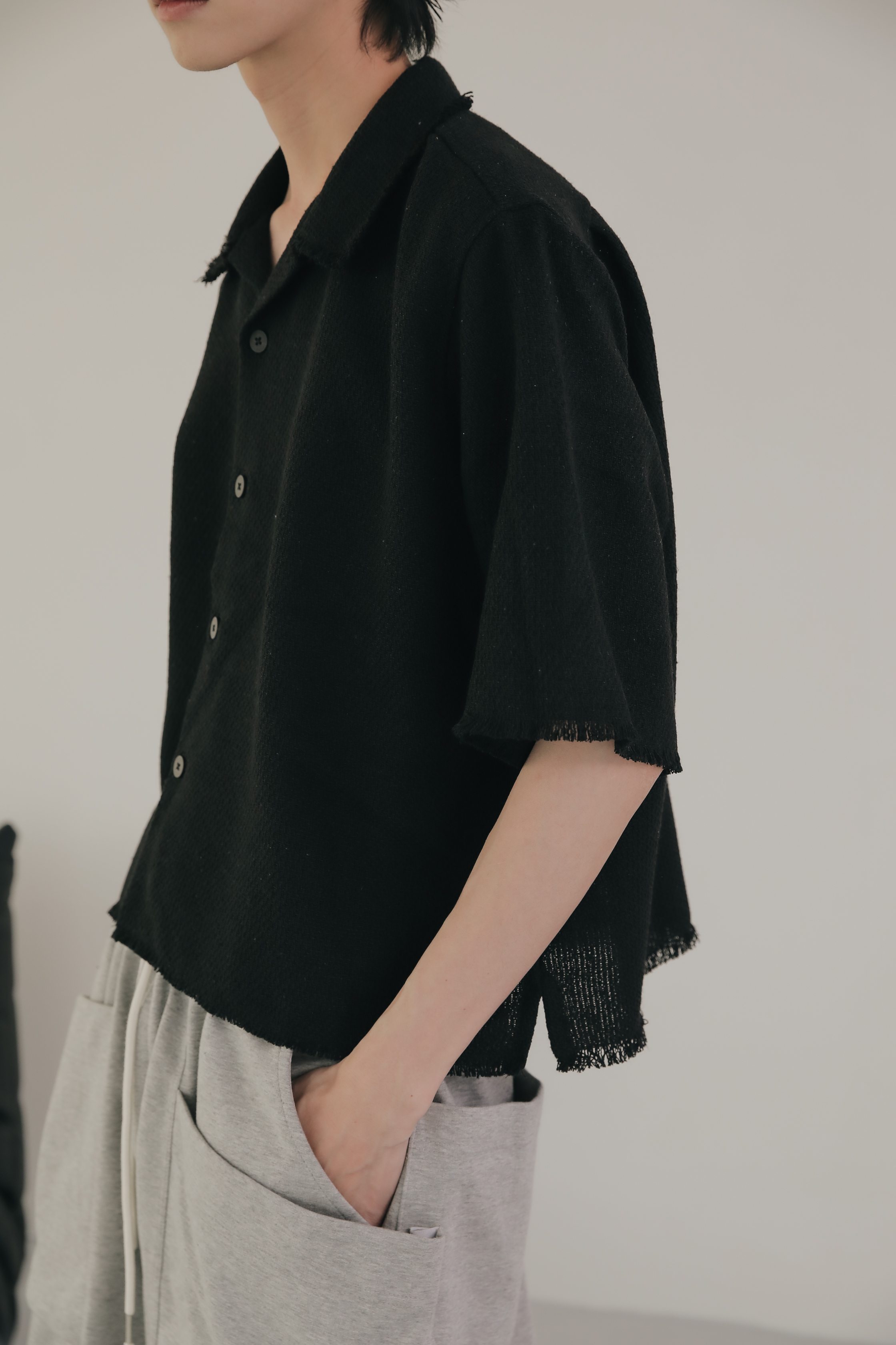 Garden Linen Tweed Shirt #短襯衫