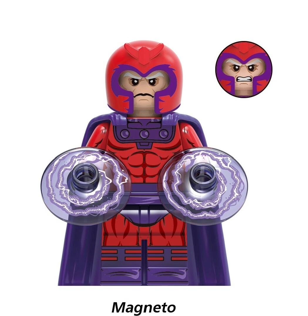 Magneto X Men DC SuperHeroes Minifigs Fit Lego GH0522 Magneto X Men DC SuperHeroes Minifigs Fit Lego GH0522