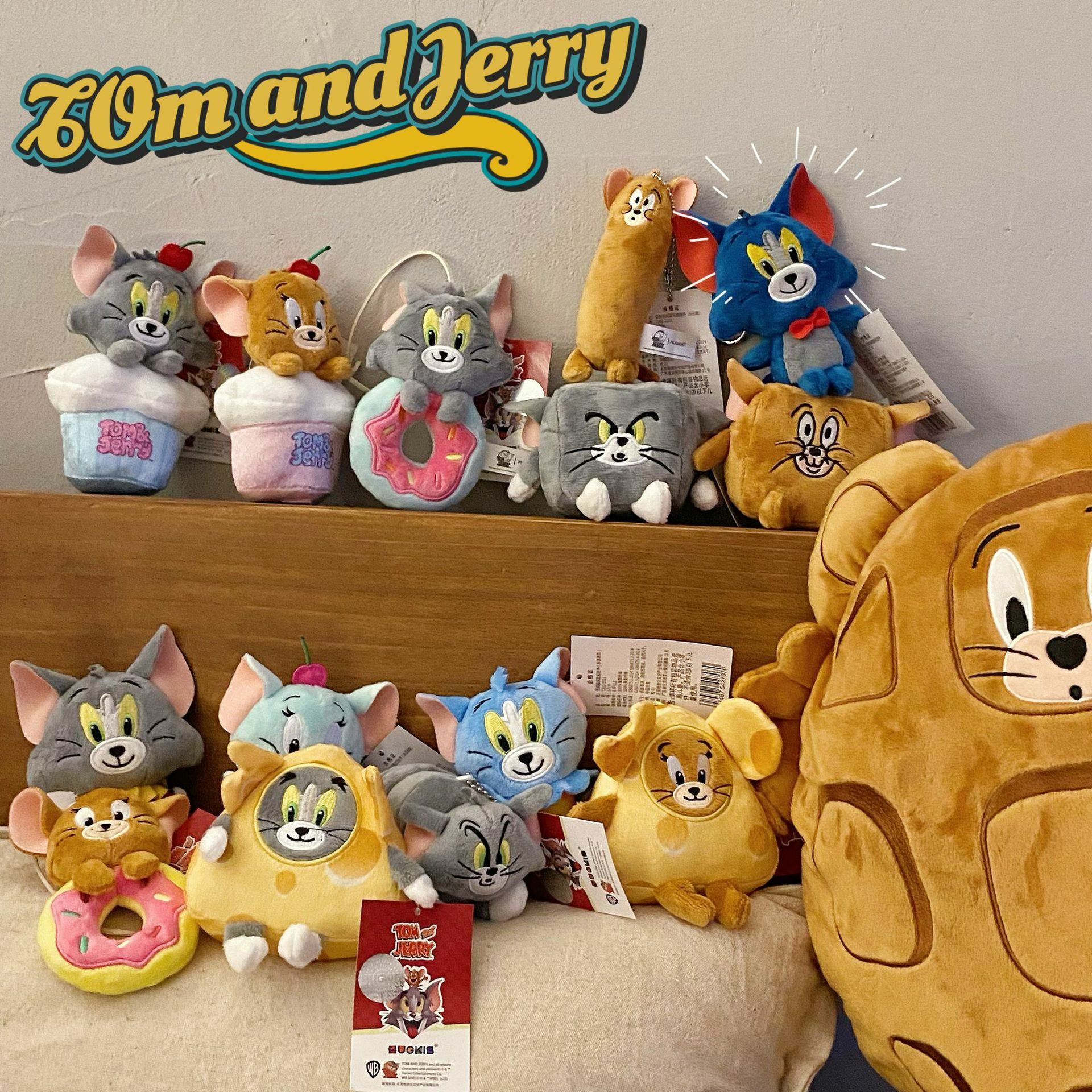 #預購 BJY STORE TOM&JERRY 湯姆貓傑利鼠 卡通玩偶吊飾