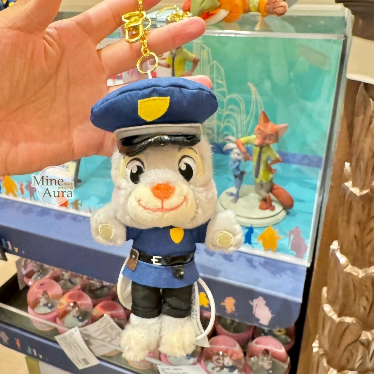 童心系列 哈茱蒂 Judy 兔 警察服裝造型 絨毛 鑰匙圈 吊飾 動物方城市 Zootopia -上海迪士尼樂園