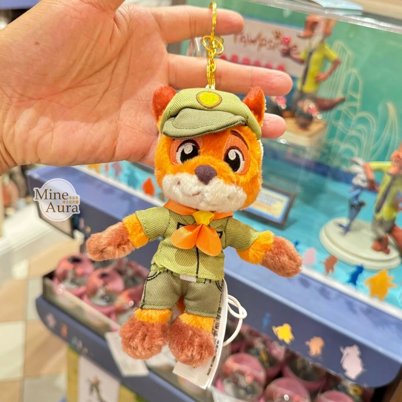 童心系列 胡尼克 Nick 狐狸 童子軍服裝造型 絨毛 鑰匙圈 吊飾 動物方城市 Zootopia -上海迪士尼樂園