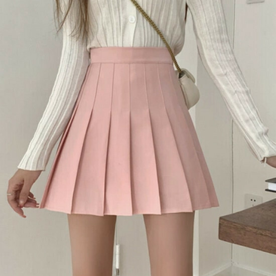 Hot selling pleated skirt [pink (regular style)] [S-XL size] (please contact customer service to confirm the delivery size after placing the order)