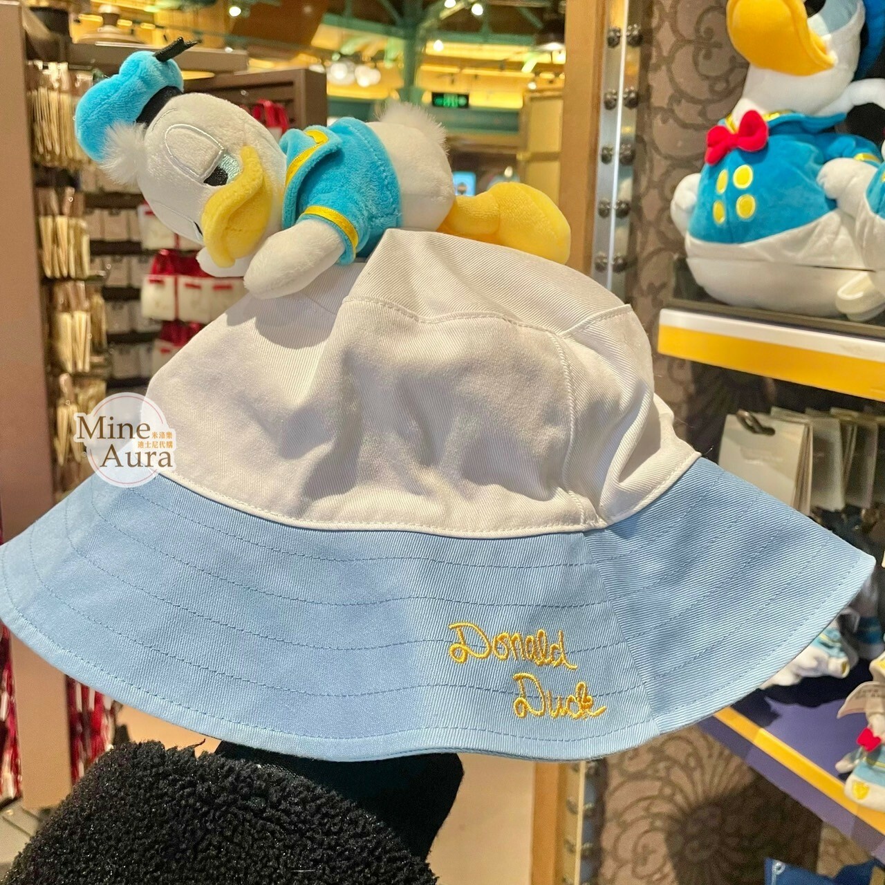 唐老鴨 Donald 睡顏 趴趴 造型 漁夫帽 帽子 -上海迪士尼樂園