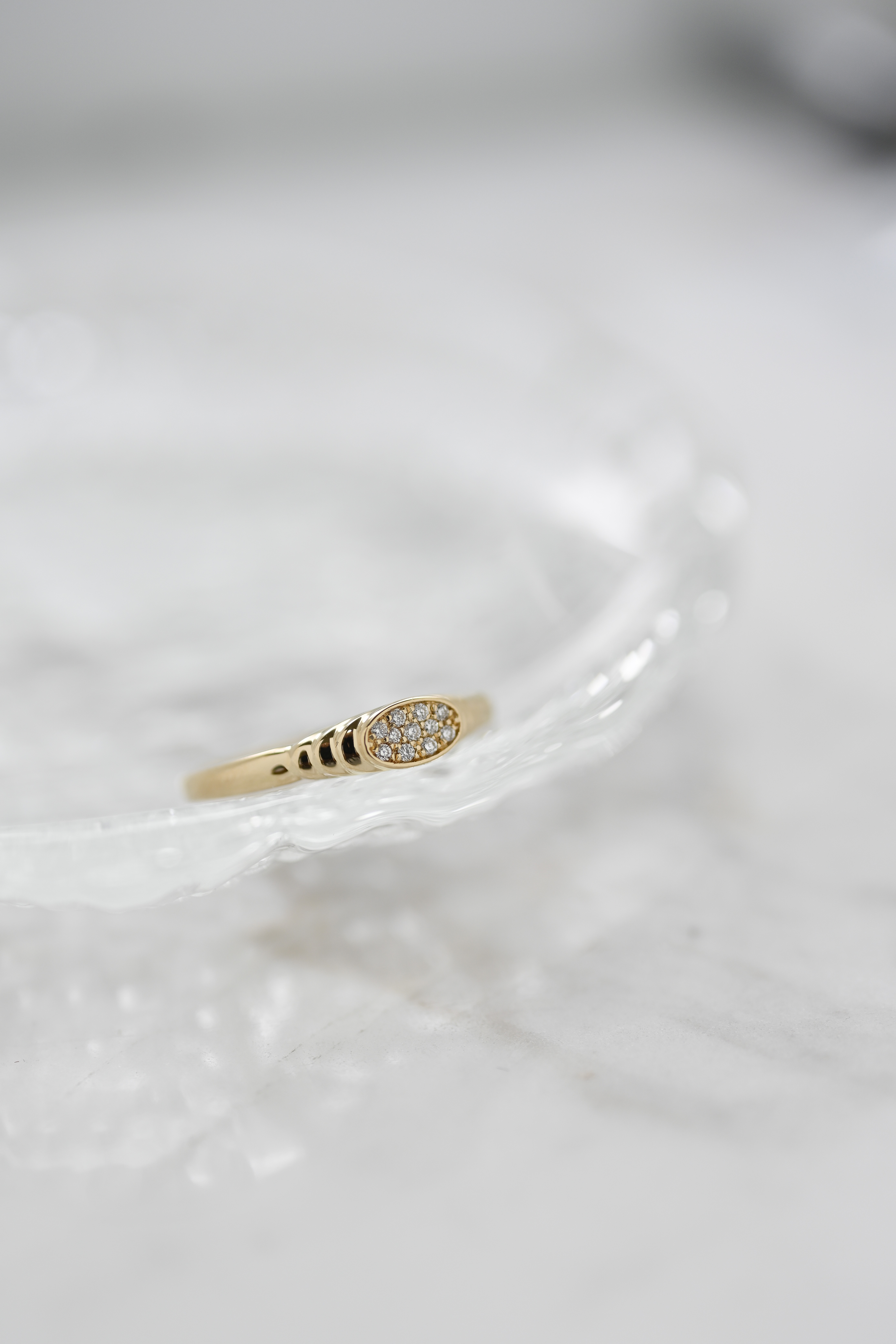 18K Rodi Diamond Pinky Ring