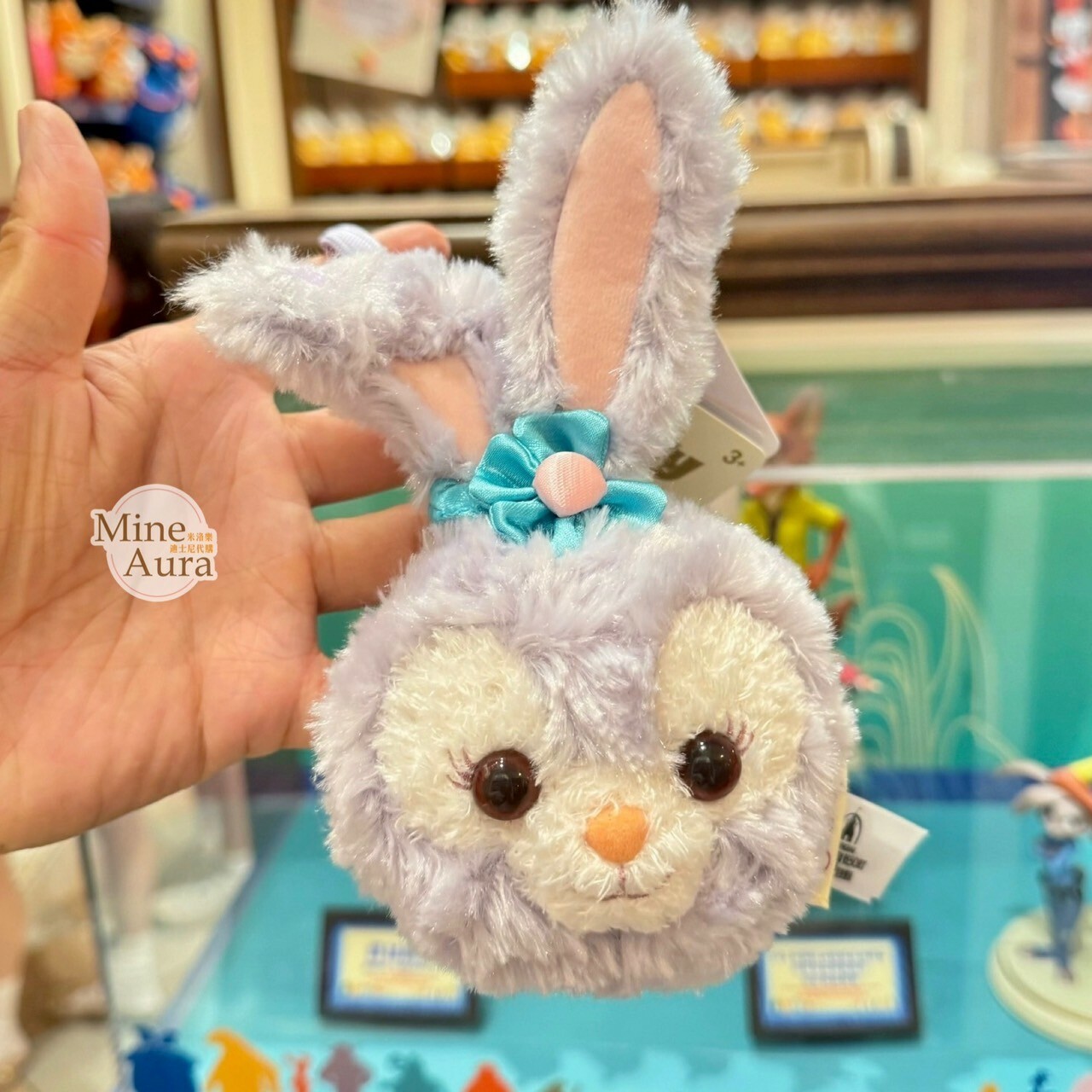 史黛拉露 星黛露 StellaLou 絨毛 大頭 造型 鏡子 掛飾 吊飾 -上海迪士尼樂園