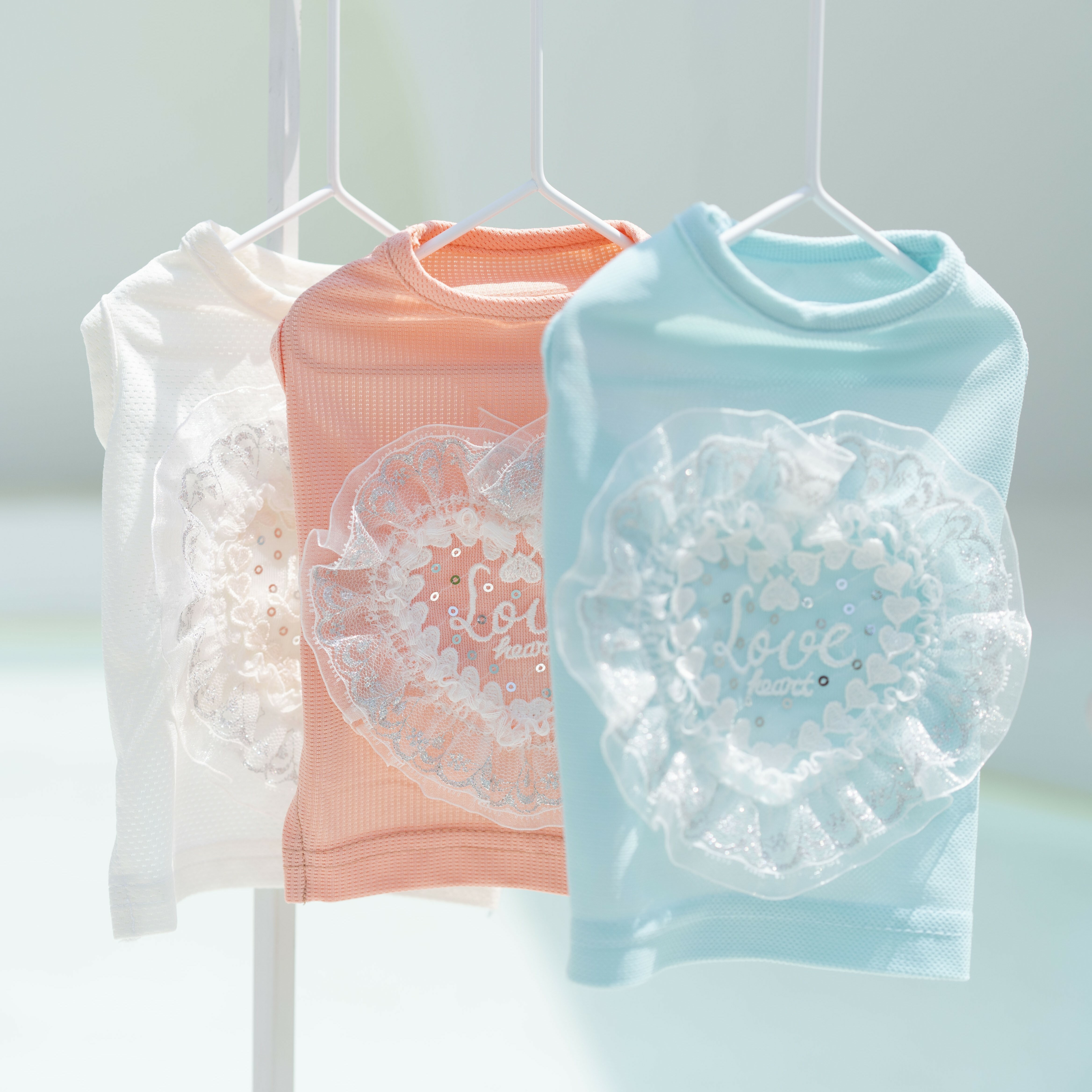 OPAAAP新色涼感蕾絲愛心T-Shirt