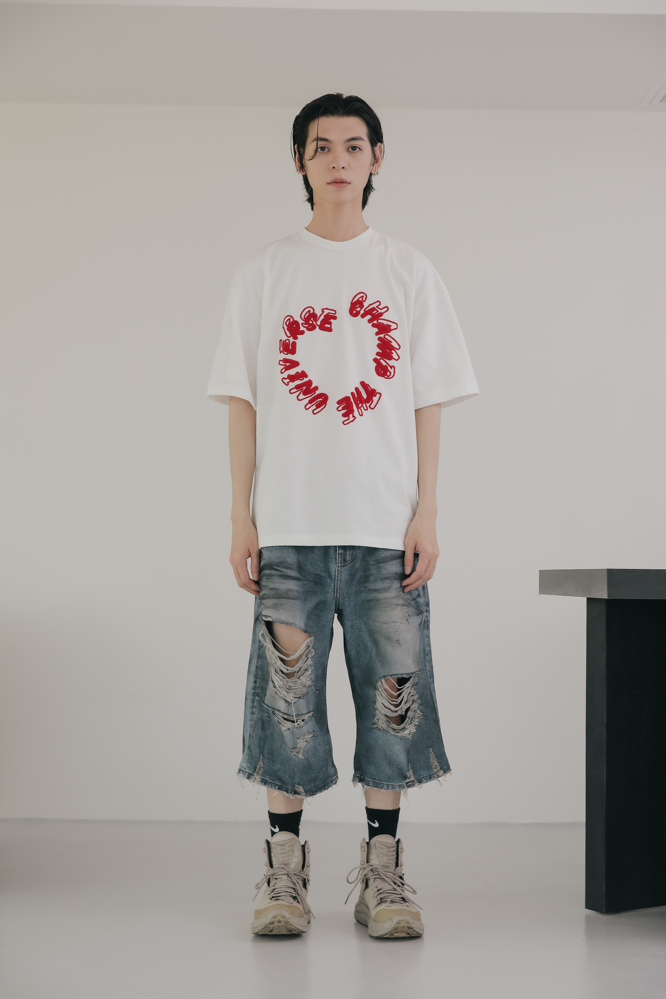 Heart Buckle Short Sleeves #短T