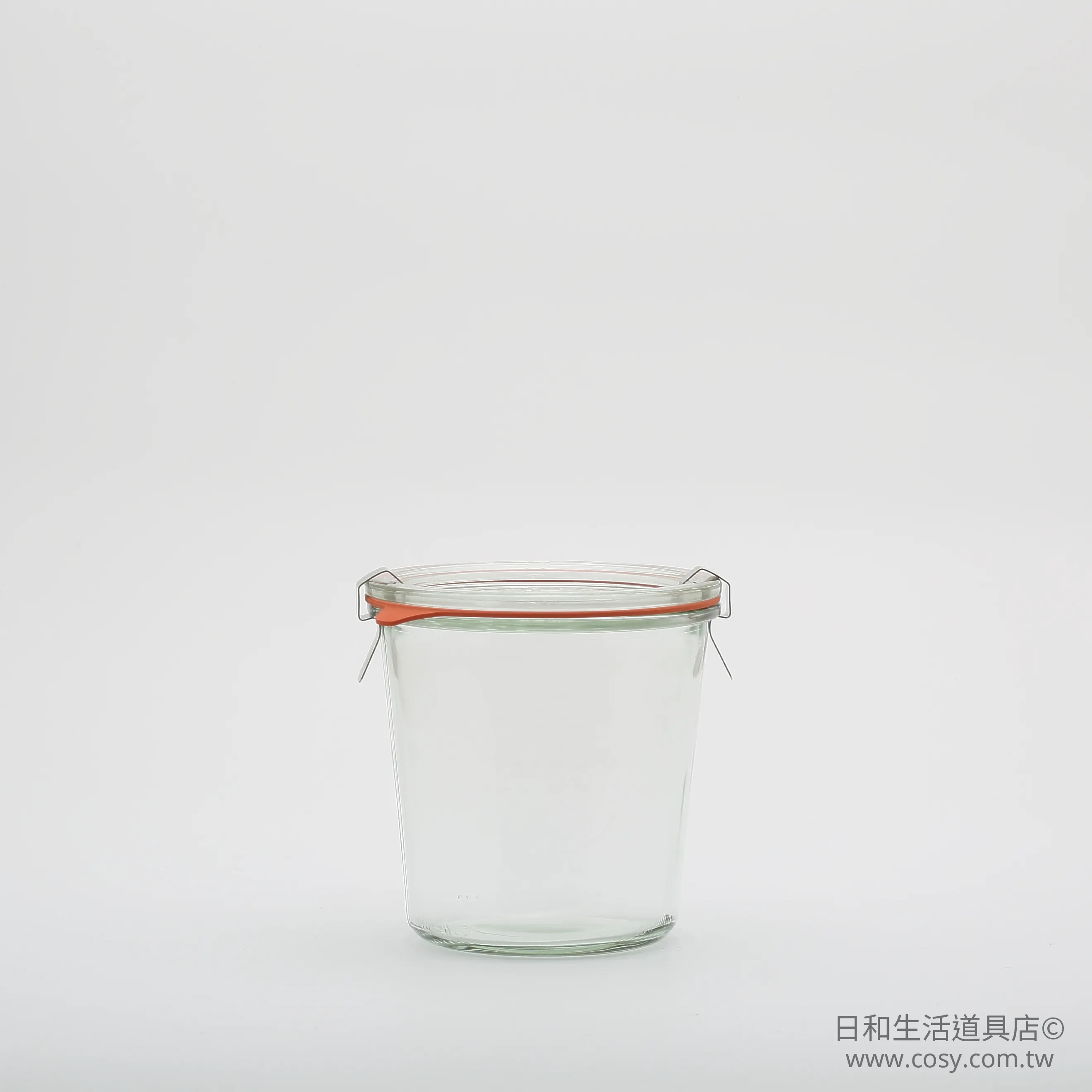 WECK 742 密封罐含密封圈與扣夾 Mold Shape 580ml (L)
