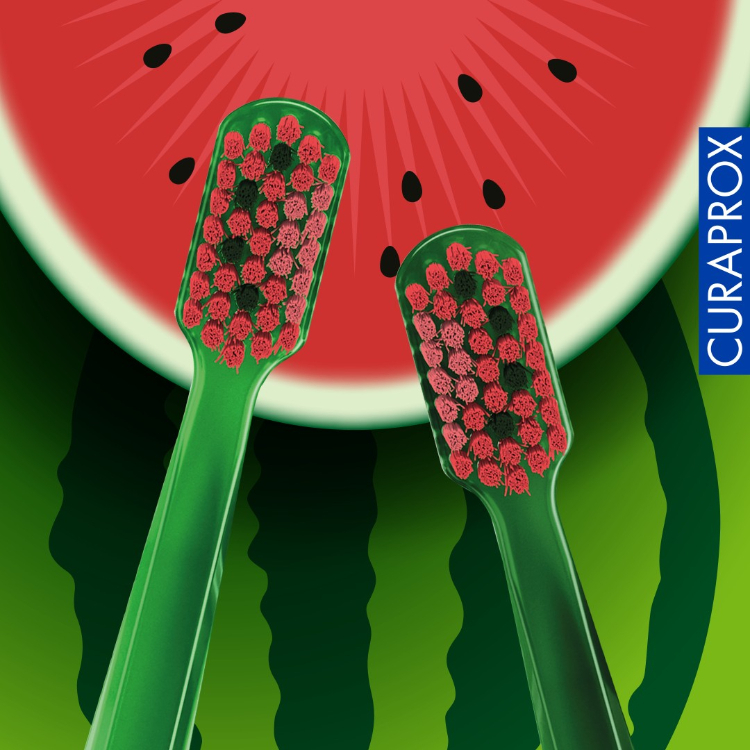 瑞士 CURAPROX CS5460牙刷 俏皮西瓜限量款 2入組