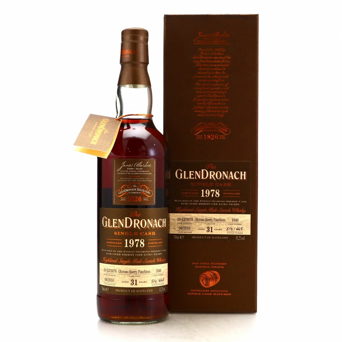 Glendronach 1978 Single Oloroso Cask 31 Year Old #1040 - 70cl/51.2%